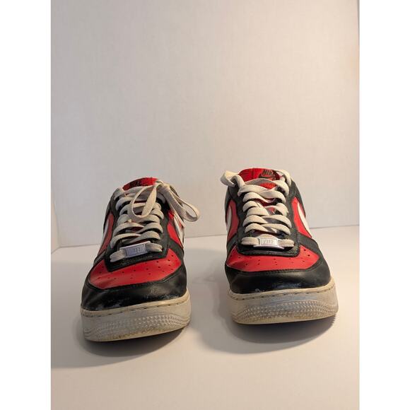 Nike Air Force 1 Low Red Black Mens Size 8.5 White Sneakers Shoes main image 9
